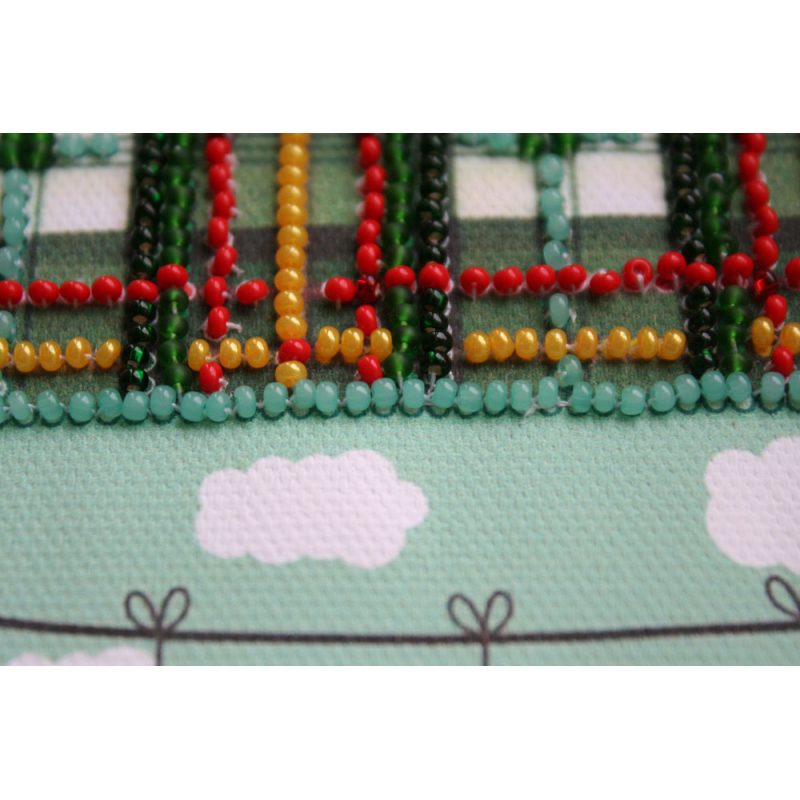 Bead Embroidery Postcard Kit "Gentleman's set"