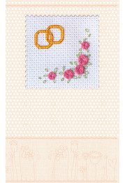 Cross Stitch Postcard Kit "Invitation"