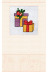 Cross Stitch Postcard Kit "Christmas gifts"
