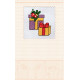 Cross Stitch Postcard Kit "Christmas gifts"