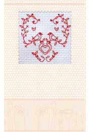 Cross Stitch Postcard Kit "Lovely birds"