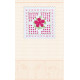 Cross Stitch Postcard Kit "Pink tenderness"