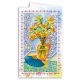 Microbead Embroidery Postcard-Envelope Kit "Still Life with a Fan"