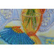Microbead Embroidery Postcard-Envelope Kit "Still Life with a Fan"
