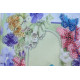 Microbead Embroidery Postcard-Envelope Kit "Dragonfly and Butterfly"