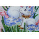 Microbead Embroidery Postcard-Envelope Kit "Unicorns"