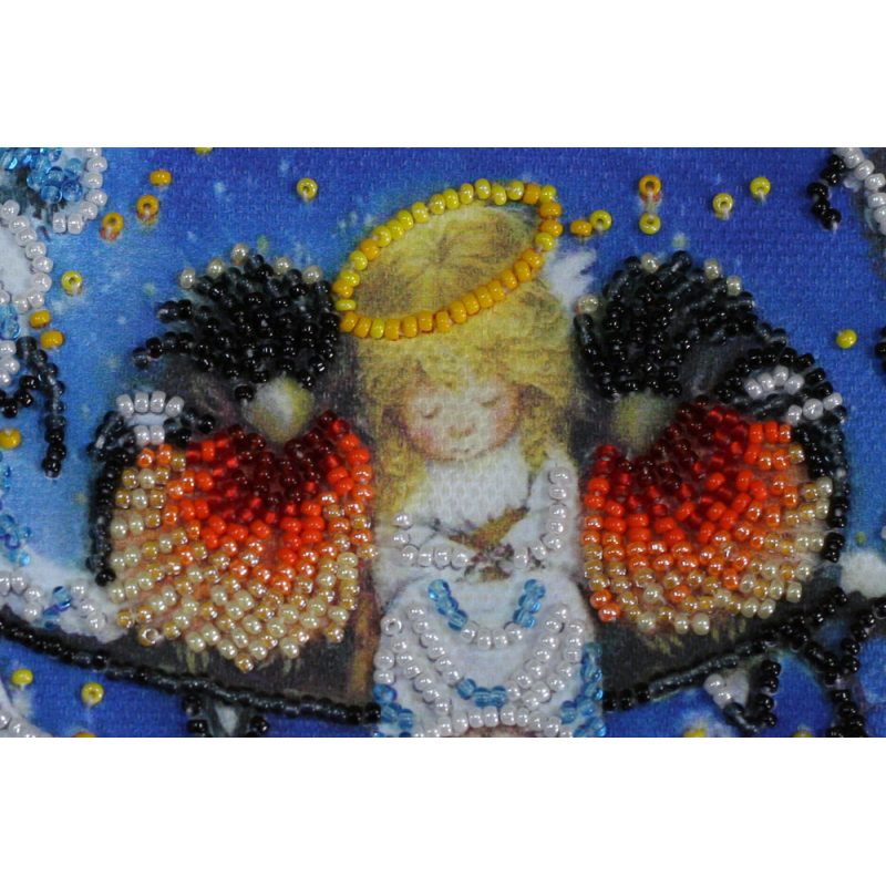 Microbead Embroidery Postcard-Envelope Kit "Together warmer"
