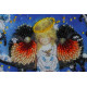 Microbead Embroidery Postcard-Envelope Kit "Together warmer"