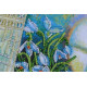 Набір листівка-конверт для вишивки мікробісером "Проліски"