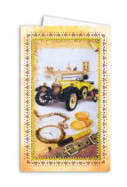 Microbead Embroidery Postcard-Envelope Kit "London style"