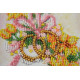 Microbead Embroidery Postcard-Envelope Kit "Wedding flowers"