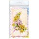 Microbead Embroidery Postcard-Envelope Kit "Wedding flowers"