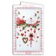 Microbead Embroidery Postcard-Envelope Kit "Wedding tinsel"
