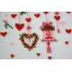 Microbead Embroidery Postcard-Envelope Kit "Wedding tinsel"