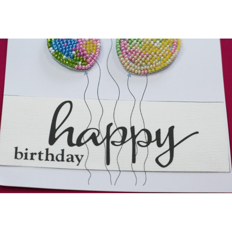 Bead Embroidery Postcard Kit "Making dreams come true!"