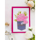 Bead Embroidery Postcard Kit "With an open heart"