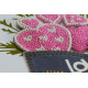 Bead Embroidery Postcard Kit "With an open heart"