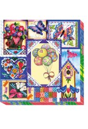 Bead Embroidery Photo Frame Kit "Summer patchwork"