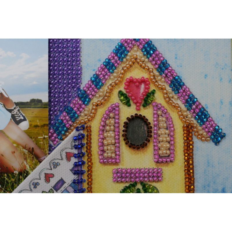 Bead Embroidery Photo Frame Kit "Summer patchwork"