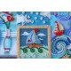 Bead Embroidery Photo Frame Kit "A song about the sea"