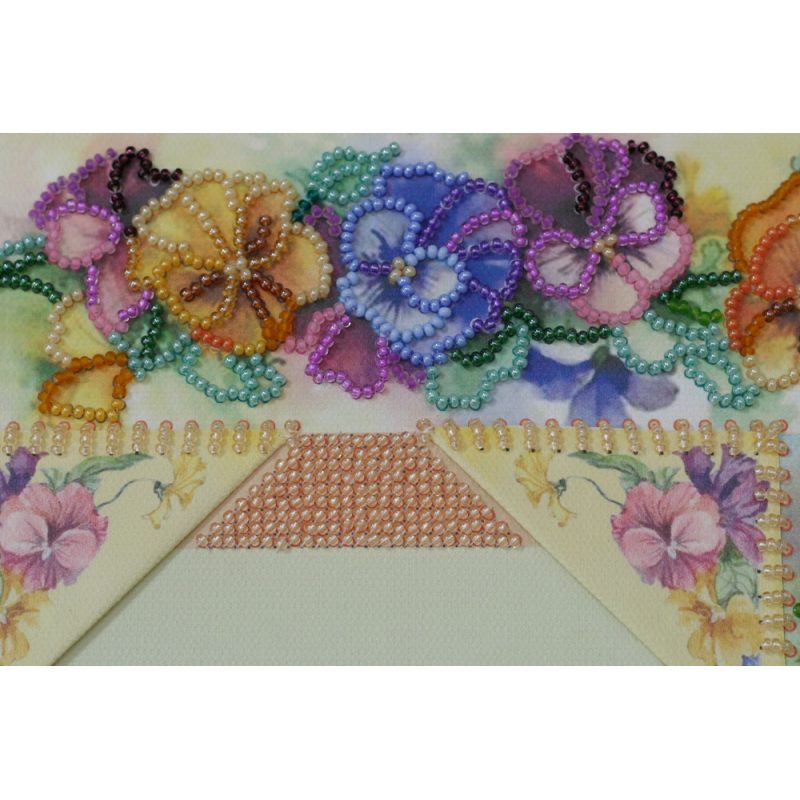 Bead Embroidery Photo Frame Kit "Floral story"