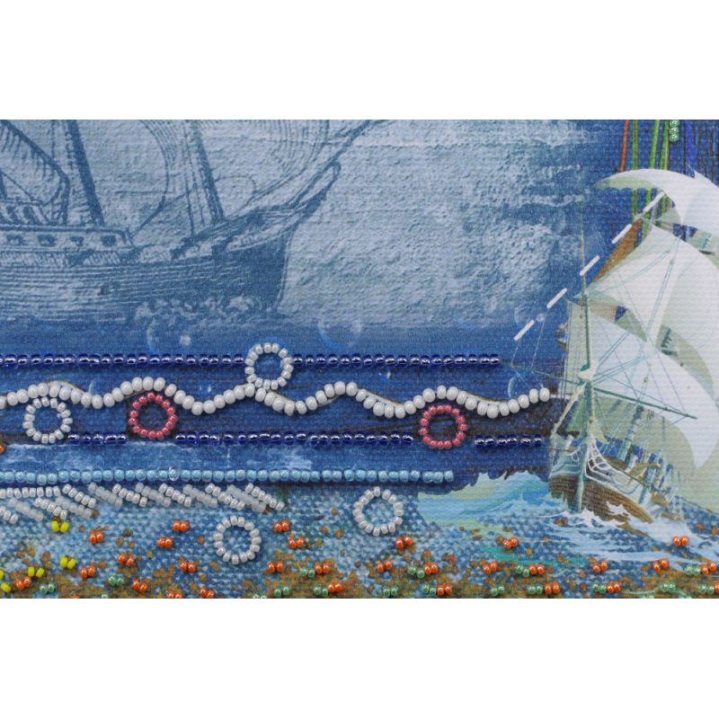 Bead Embroidery Photo Frame Kit ""Treasures from the sea"