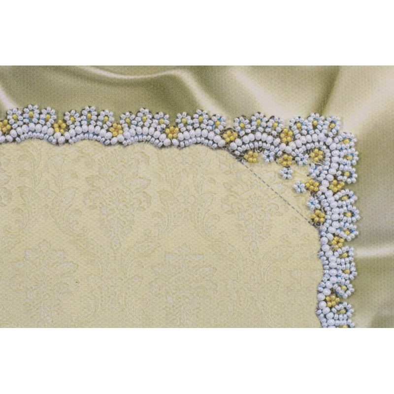 Bead Embroidery Photo Frame Kit "Delicate Lily of the valley"