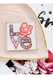 Bead Embroidery Magnet Kit "Declaration of love"