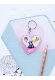 Bead Embroidery Keyring Kit "Cute unicorn"
