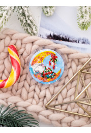 Bead Embroidery Magnet Kit "Dreaming of cheese"