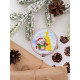 Bead Embroidery Magnet Kit "Tasteful holiday"