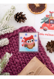 Bead Embroidery Magnet Kit "A winter walk"