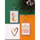 Bead Embroidery Postcard Kit "A hare in the stocking"