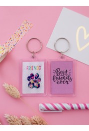 Bead Embroidery Postcard Kit "The best friend"