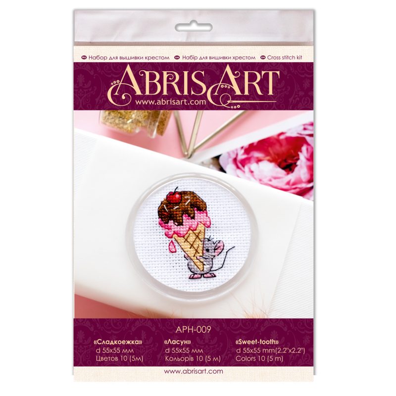 Bead Embroidery Magnet Kit "Sweet-tooth"