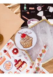 Bead Embroidery Magnet Kit "A sweet present"
