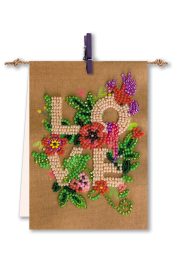 Bead Embroidery Pennant Kit "For you"