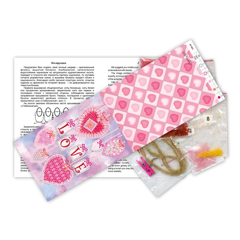 Bead Embroidery Pennant Kit "Pendents"