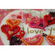 Bead Embroidery Pennant Kit "A song of love"