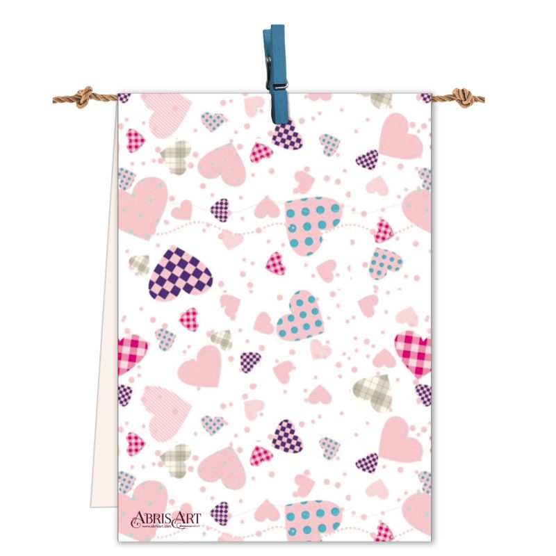 Bead Embroidery Pennant Kit "Flowers of love"