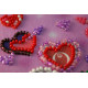 Bead Embroidery Pennant Kit "Flowers of love"