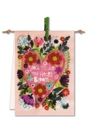 Bead Embroidery Pennant Kit "Happy heart"