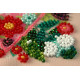 Bead Embroidery Pennant Kit "Happy heart"