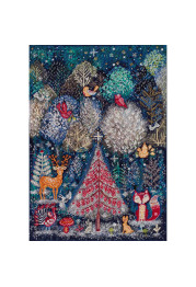 Cross Stitch Kit "In the winter forest one day"