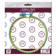 Plastic embroidery hoop, blue, d-165 mm