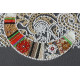 Bead Embroidery Kit on Art Canvas "Cat and moth"