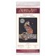 Bead Embroidery Kit on Art Canvas "Cat and moth"
