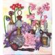 Bead Embroidery Kit on Art Canvas "Floral trail"