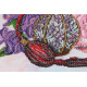 Bead Embroidery Kit on Art Canvas "Floral trail"