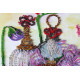 Bead Embroidery Kit on Art Canvas "Floral trail"